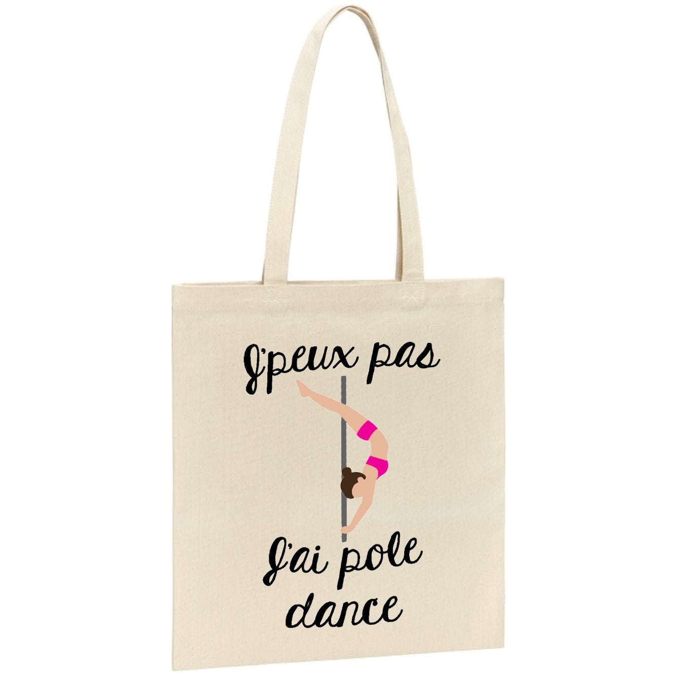 Tote bag J'peux pas j'ai pole dance 