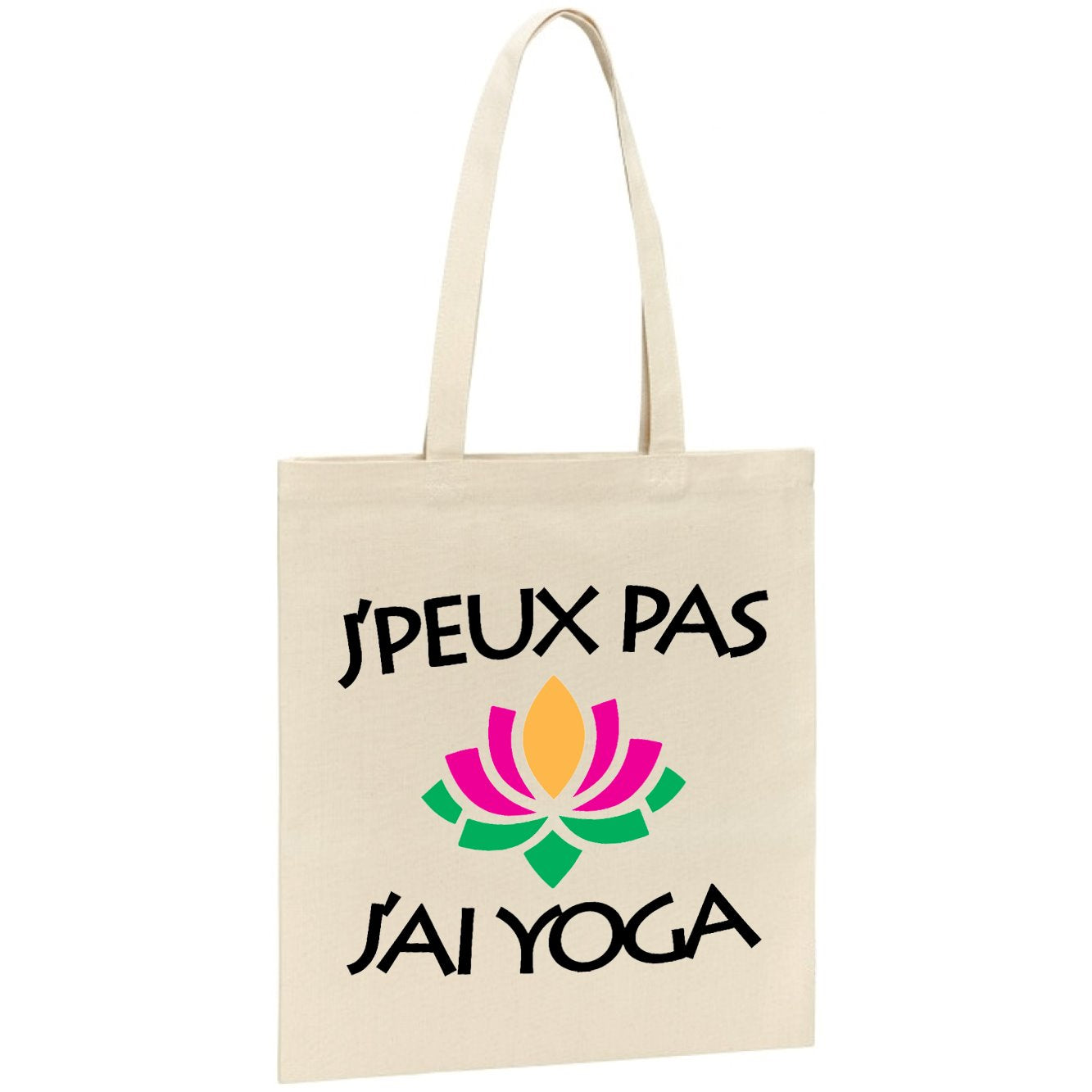 Tote bag J'peux pas j'ai yoga 