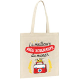 Tote bag La meilleure aide soignante du monde 