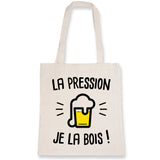 Tote bag La pression je la bois 