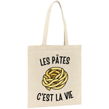 Tote bag Les pâtes c'est la vie 