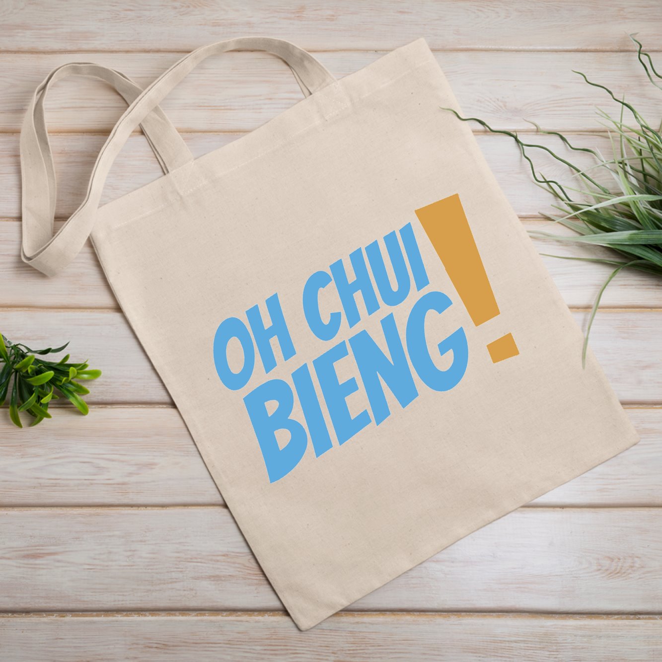 Tote bag Oh chui bieng Beige