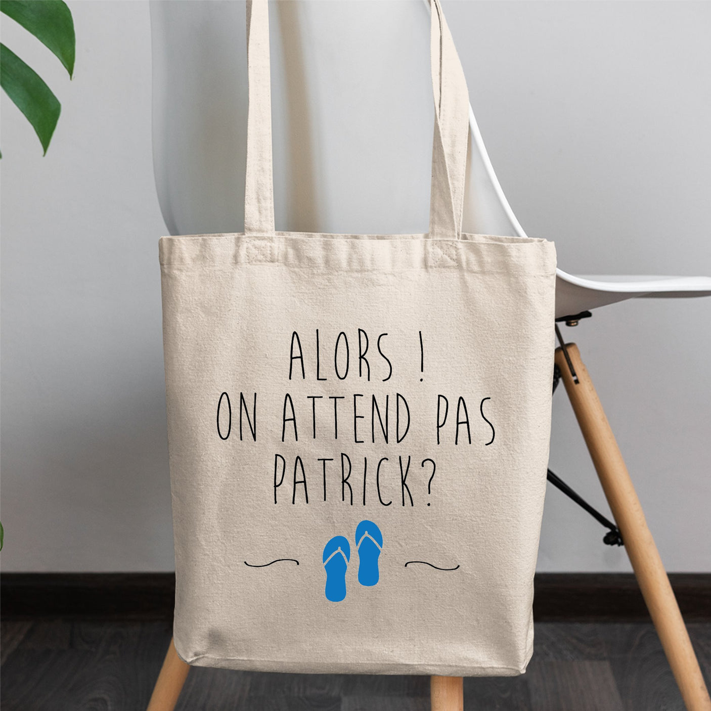 Tote bag On attend pas Patrick Blanc